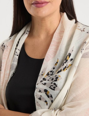 Pashmina Punt Roma con estampado floral para mujer
