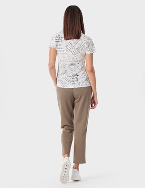 Pants slim Punt Roma con agujeta para mujer