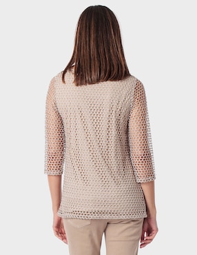 Blusa Punt Roma manga 3/4 para mujer