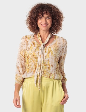 Blusa Punt Roma manga 3/4 para mujer