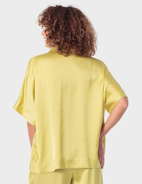 Blusa Punt Roma manga al codo para mujer