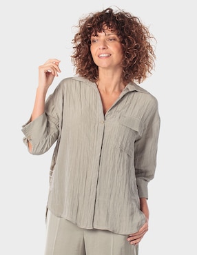 Blusa Punt Roma manga 3/4 para mujer