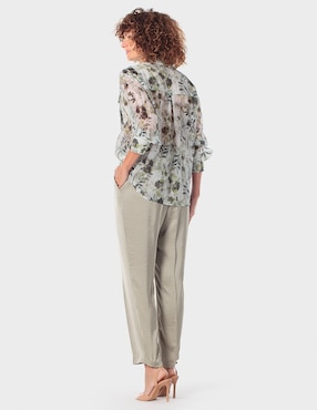 Pantalón de vestir Punt Roma slim para mujer