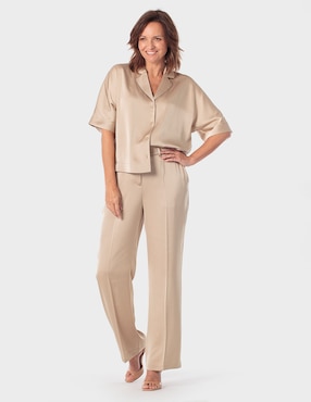 Pantalón de vestir Punt Roma straight para mujer