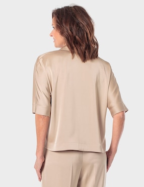 Blusa Punt Roma manga al codo para mujer