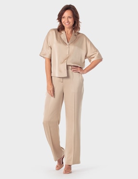 Blusa Punt Roma manga al codo para mujer
