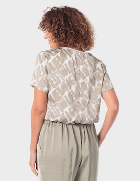 Blusa Punt Roma manga corta para mujer
