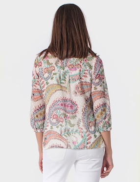 Blusa Punt Roma manga 3/4 para mujer