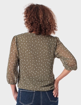 Blusa Punt Roma manga 3/4 para mujer