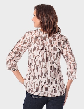 Blusa Punt Roma manga 3/4 para mujer