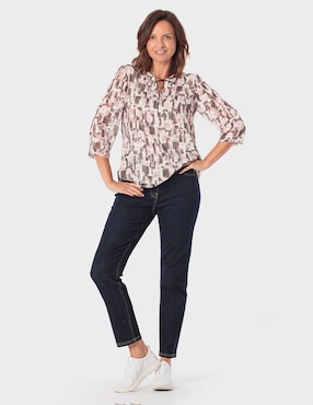 Blusa Punt Roma manga 3/4 para mujer