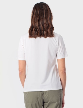 Playera manga corta Punt Roma cuello redondo para mujer