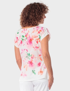 Blusa Punt Roma manga corta para mujer