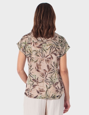 Blusa Punt Roma manga corta para mujer