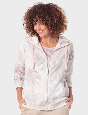 Sudadera con capucha y bolsa Punt Roma para mujer