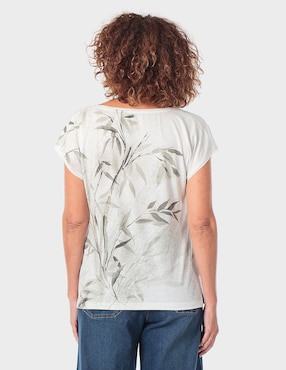 Blusa Punt Roma manga corta para mujer
