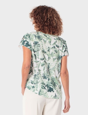 Blusa Punt Roma manga corta para mujer