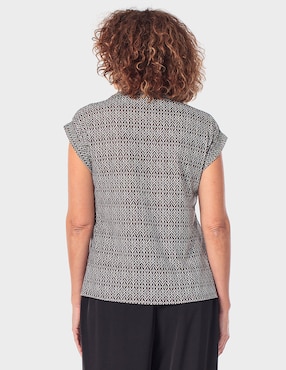 Blusa Punt Roma manga corta para mujer