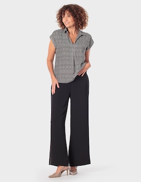 Blusa Punt Roma manga corta para mujer