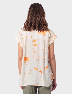 Blusa Punt Roma manga corta para mujer