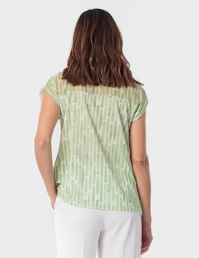 Blusa Punt Roma manga corta para mujer
