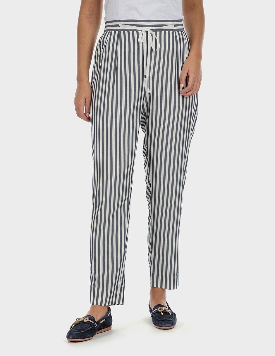Pantalón Punt Roma regular a rayas para mujer en Liverpool
