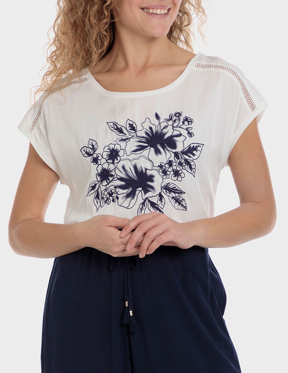 Blusa manga corta para mujer 1