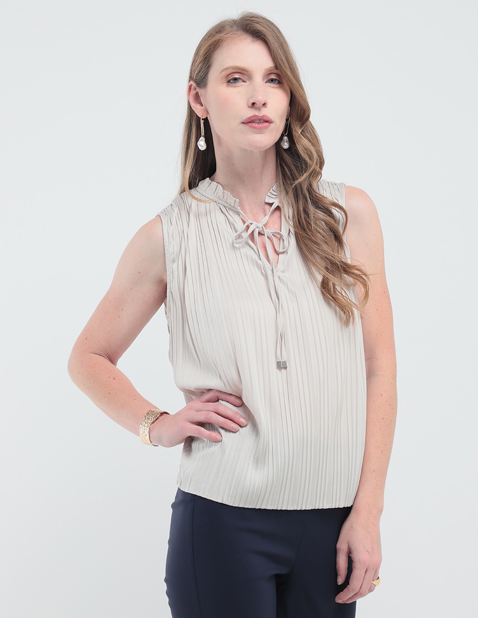 Blusa sin manga para mujer 1