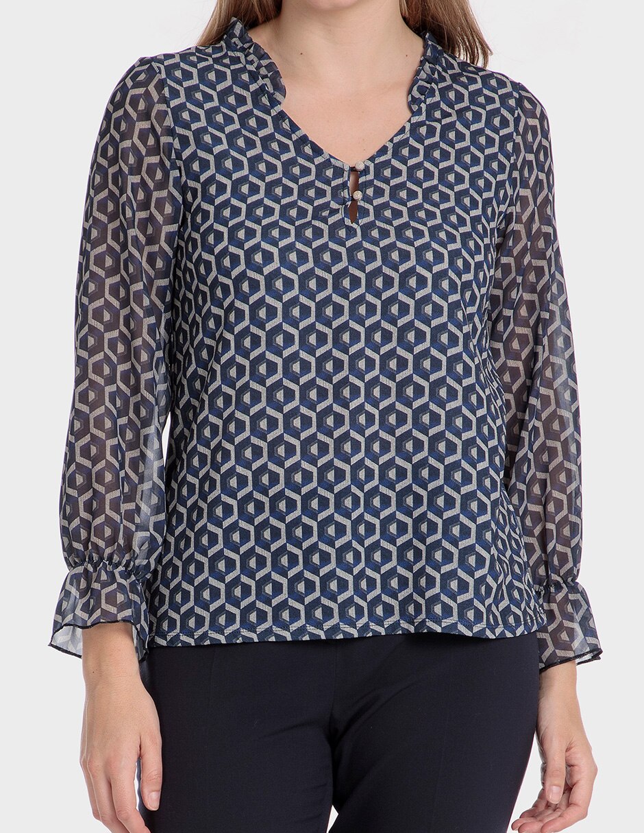 Blusa manga larga para mujer 1