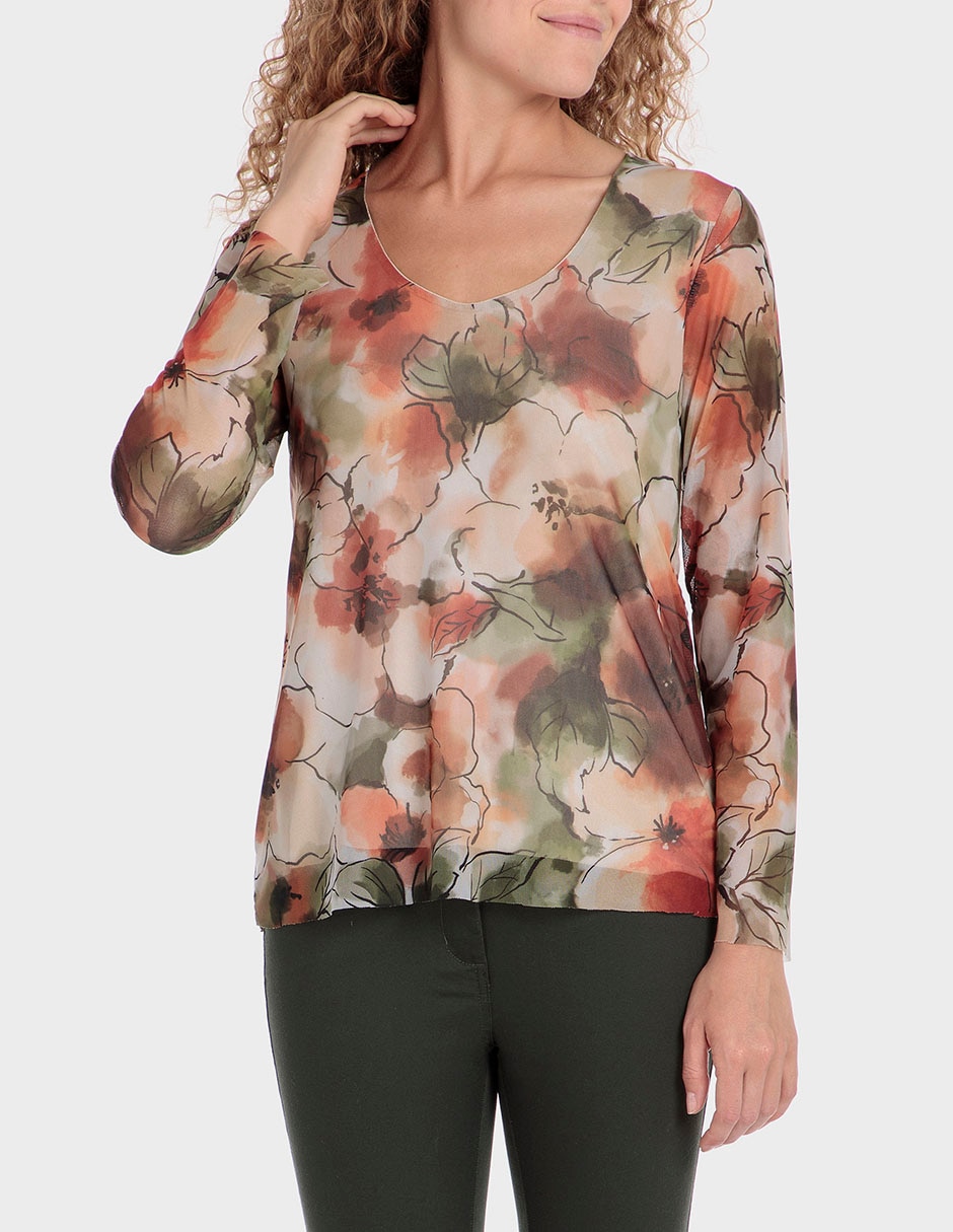 Blusas Dama Blusas Punto Roma Liverpool Blusa Punt Roma Manga