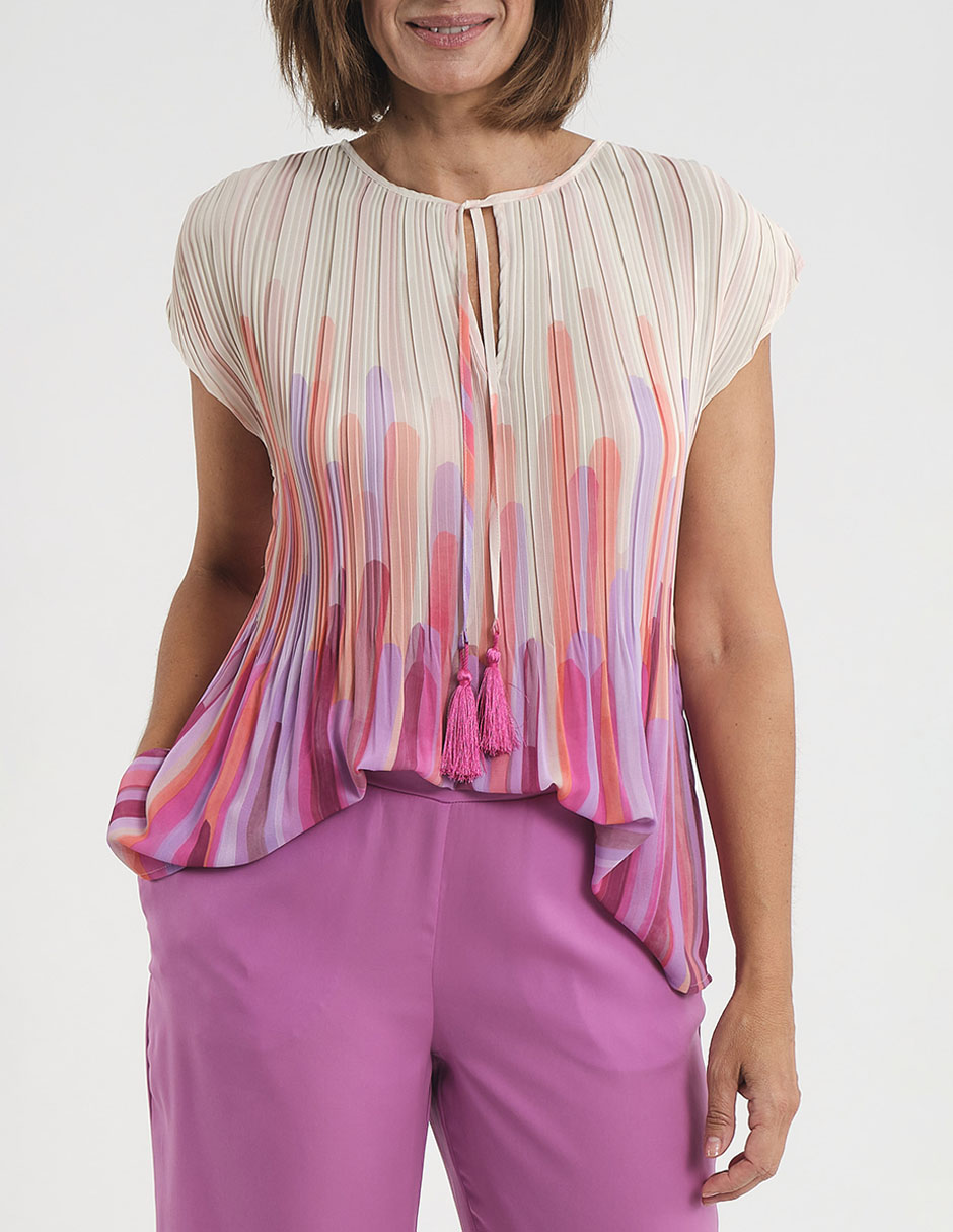 Blusa manga corta para mujer 1