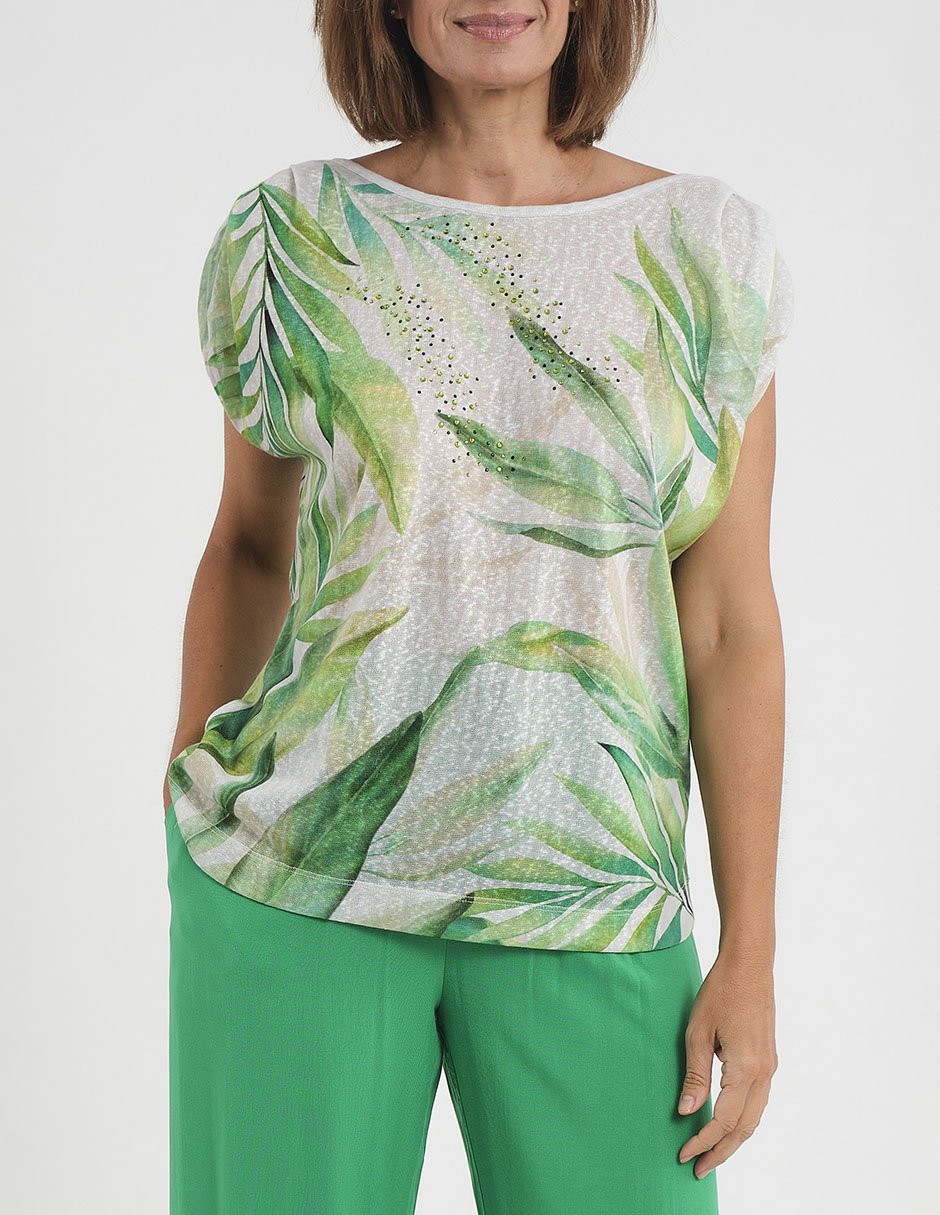 Roma Ropa Para Abril Blusa Punt Roma Manga Corta Para Mujer Liverpool