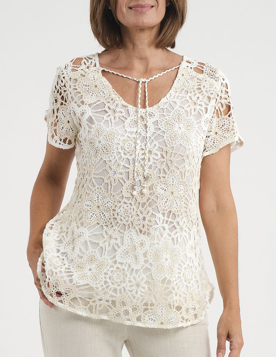 Blusas Punto Roma Liverpool Blusa Camisera Blusas Y Camisas Mujer