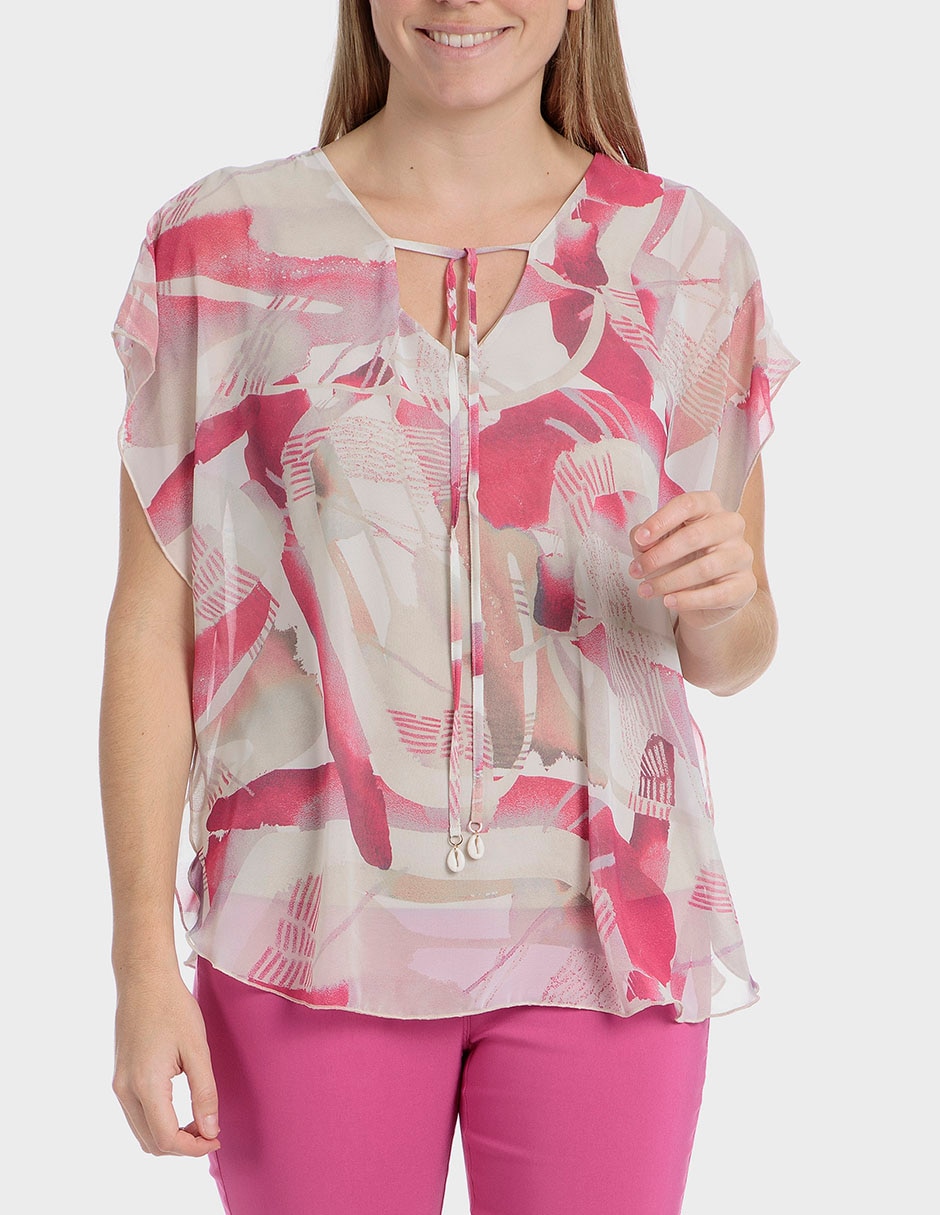 Blusa manga corta para mujer 1