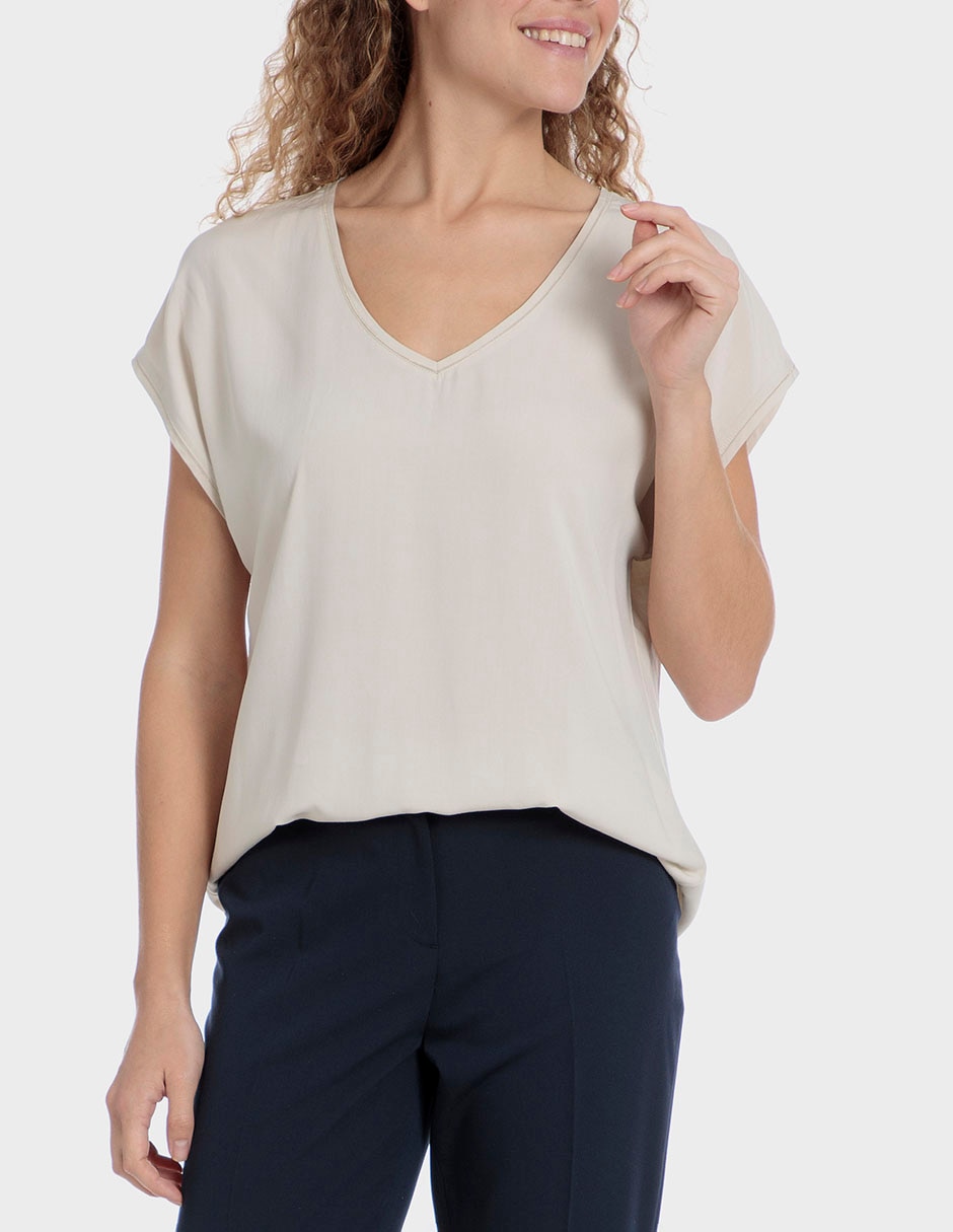 Blusa manga corta para mujer 1