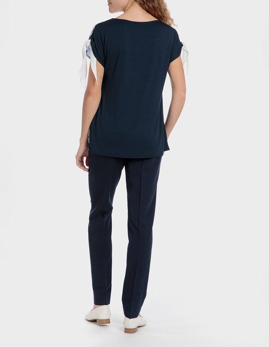 PANTALON PUNT ROMA 44, 34, AZUL MARINO