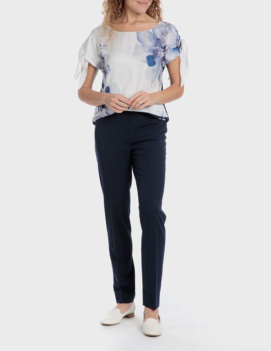 PANTALON PUNT ROMA 44, 34, AZUL MARINO