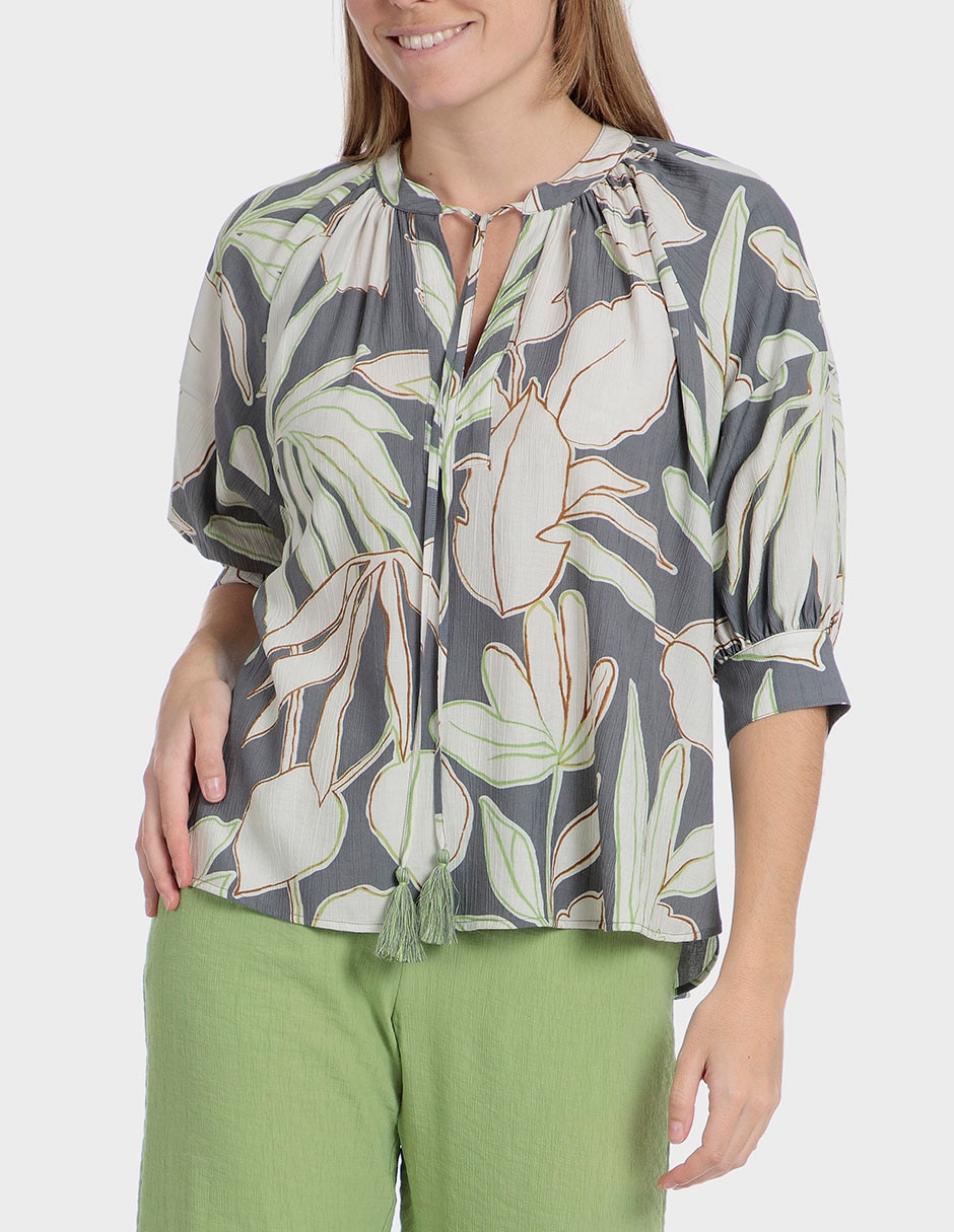 Blusa manga al codo para mujer Blusa manga al codo para mujer