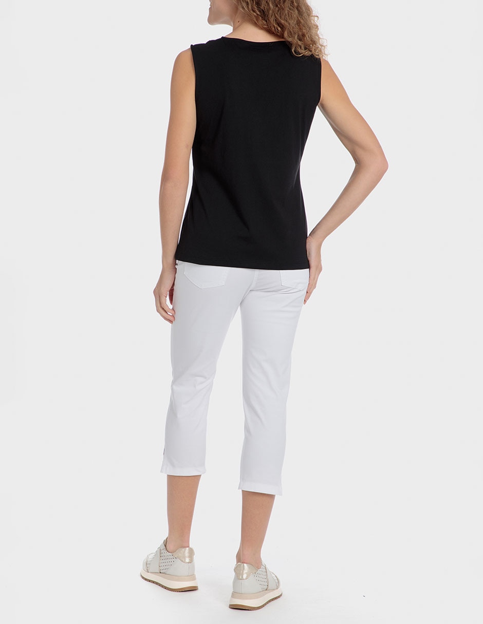 Pantalón capri slim para mujer 2