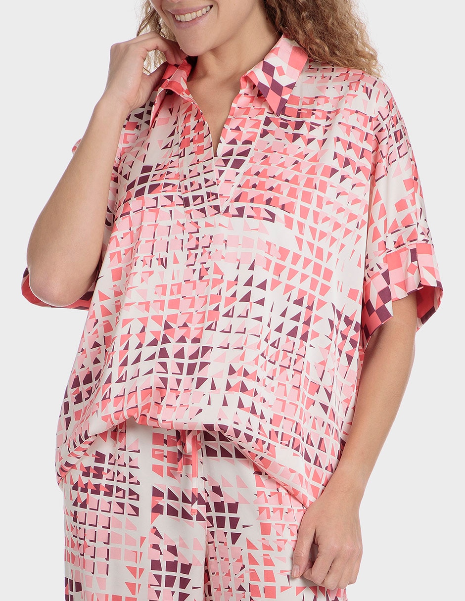 Blusa manga al codo para mujer 1