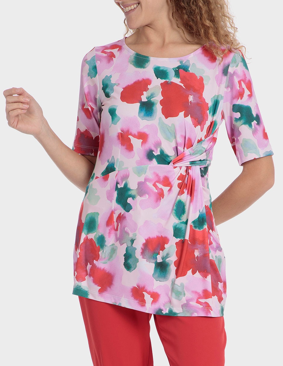 Blusa manga corta para mujer