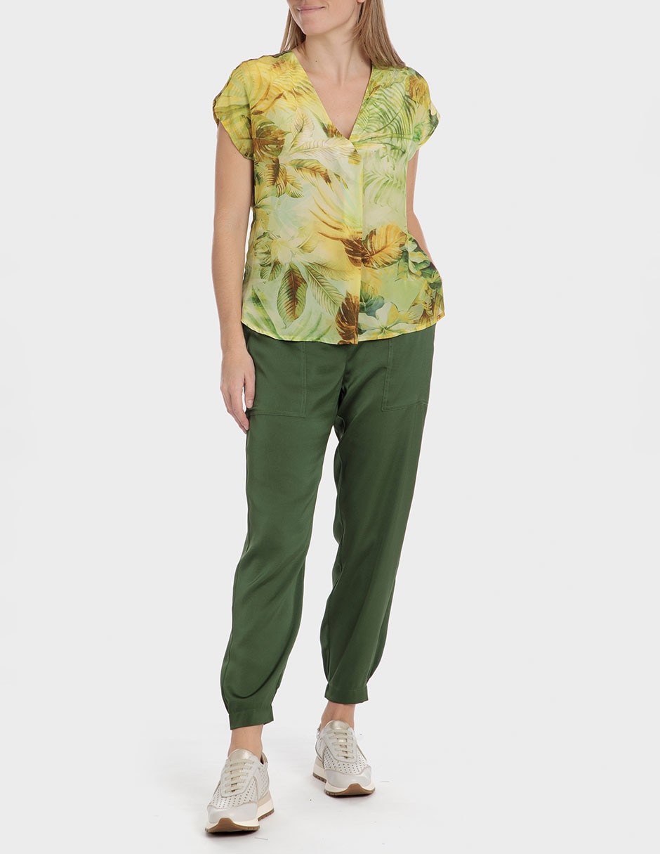 Blusa manga corta para mujer 3