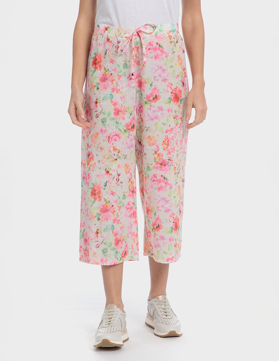 Pantalón capri regular para mujer