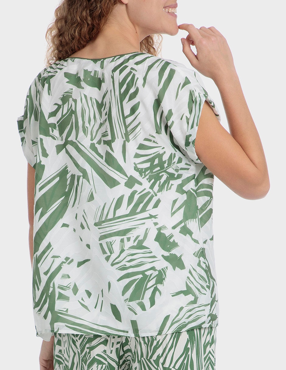 Blusa manga corta para mujer 2