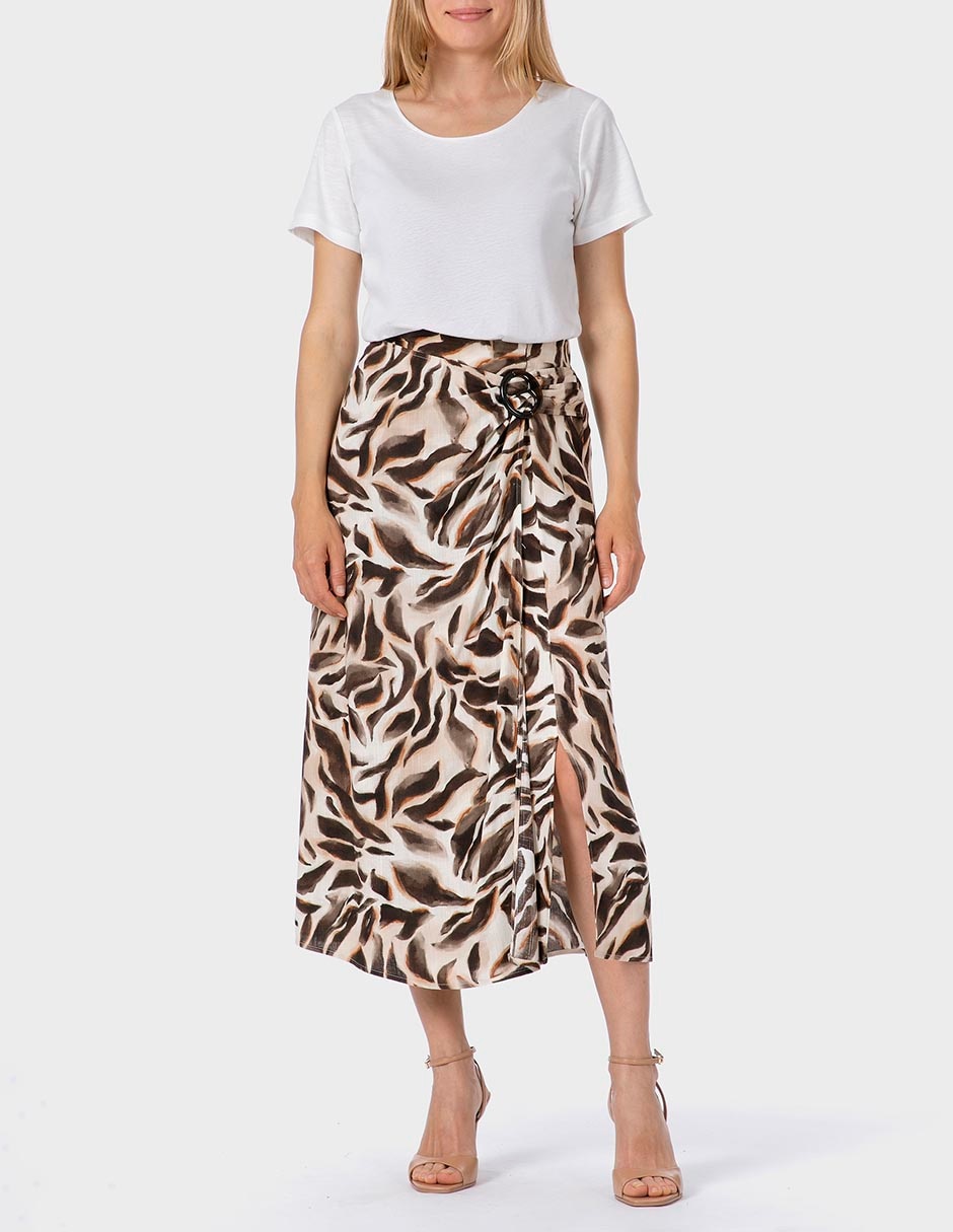 Falda crop a la cintura 3