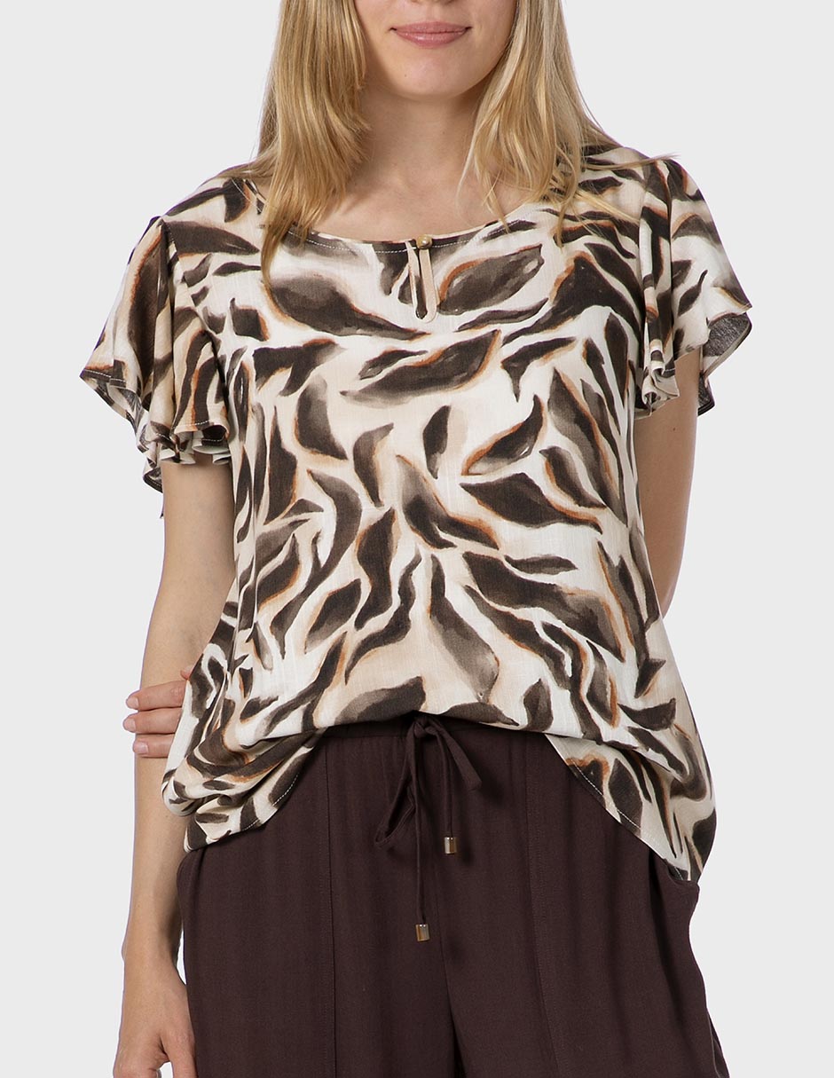 Blusa manga corta para mujer 1