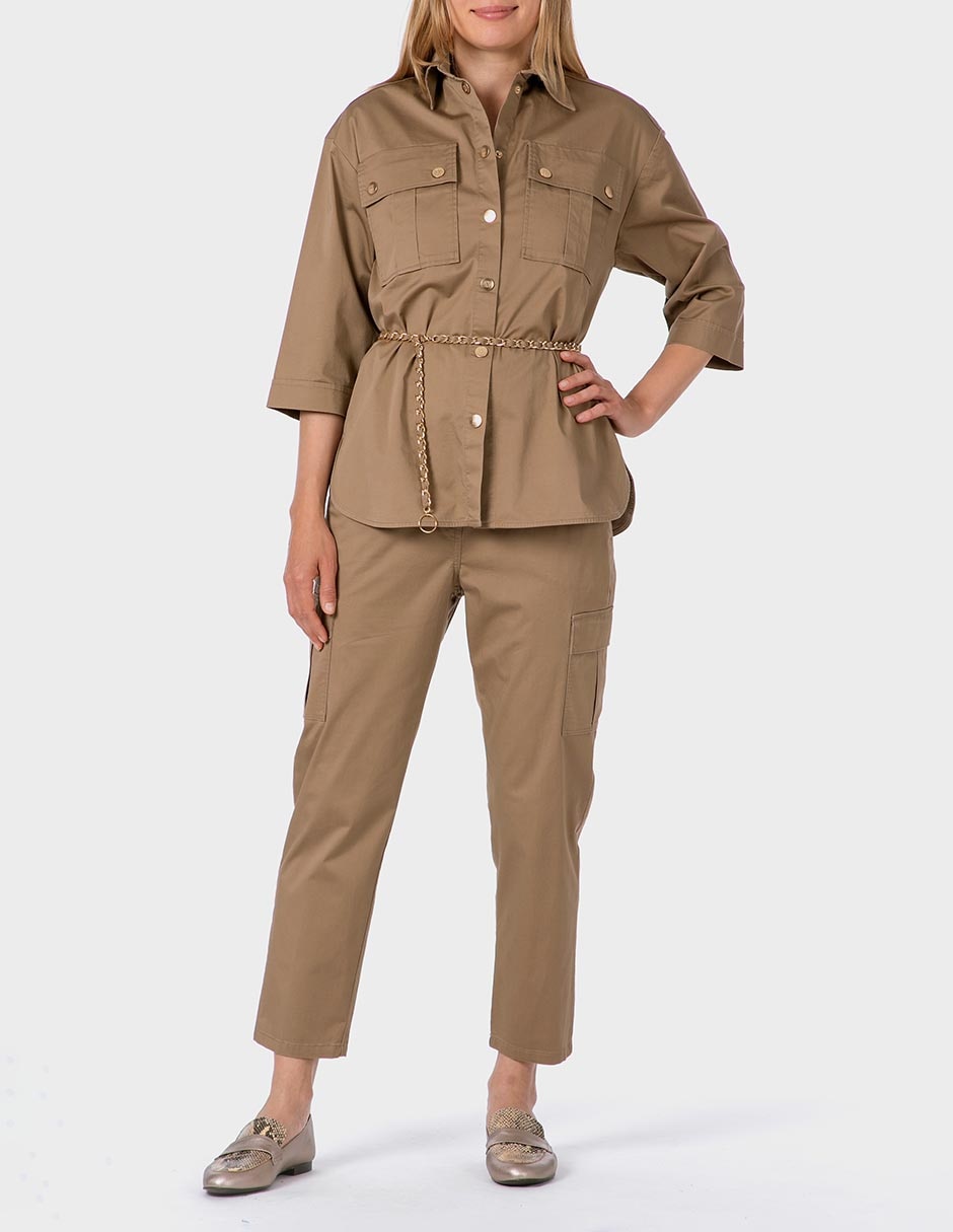 Pantalón cargo straight para mujer 3