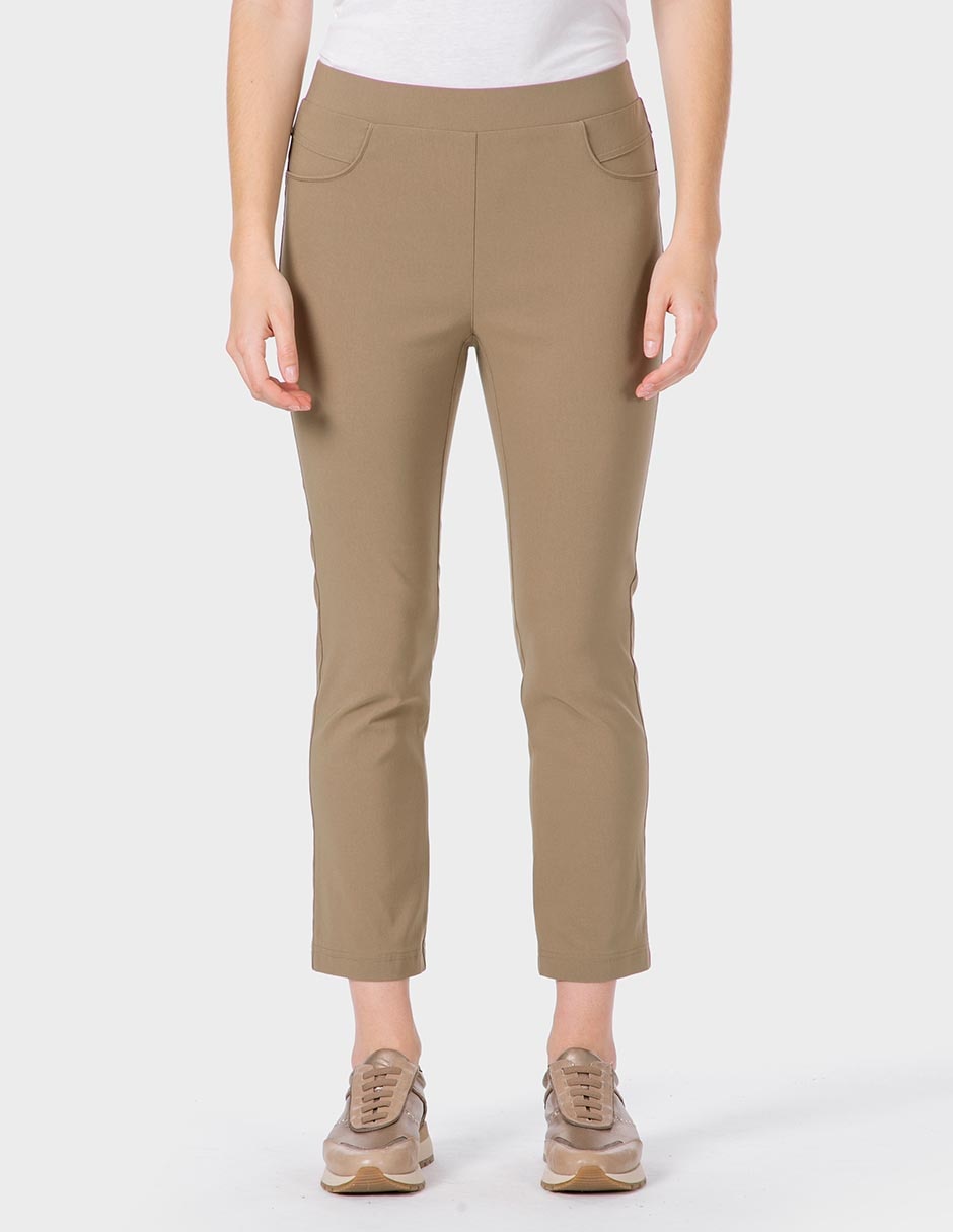Pantalón capri slim para mujer