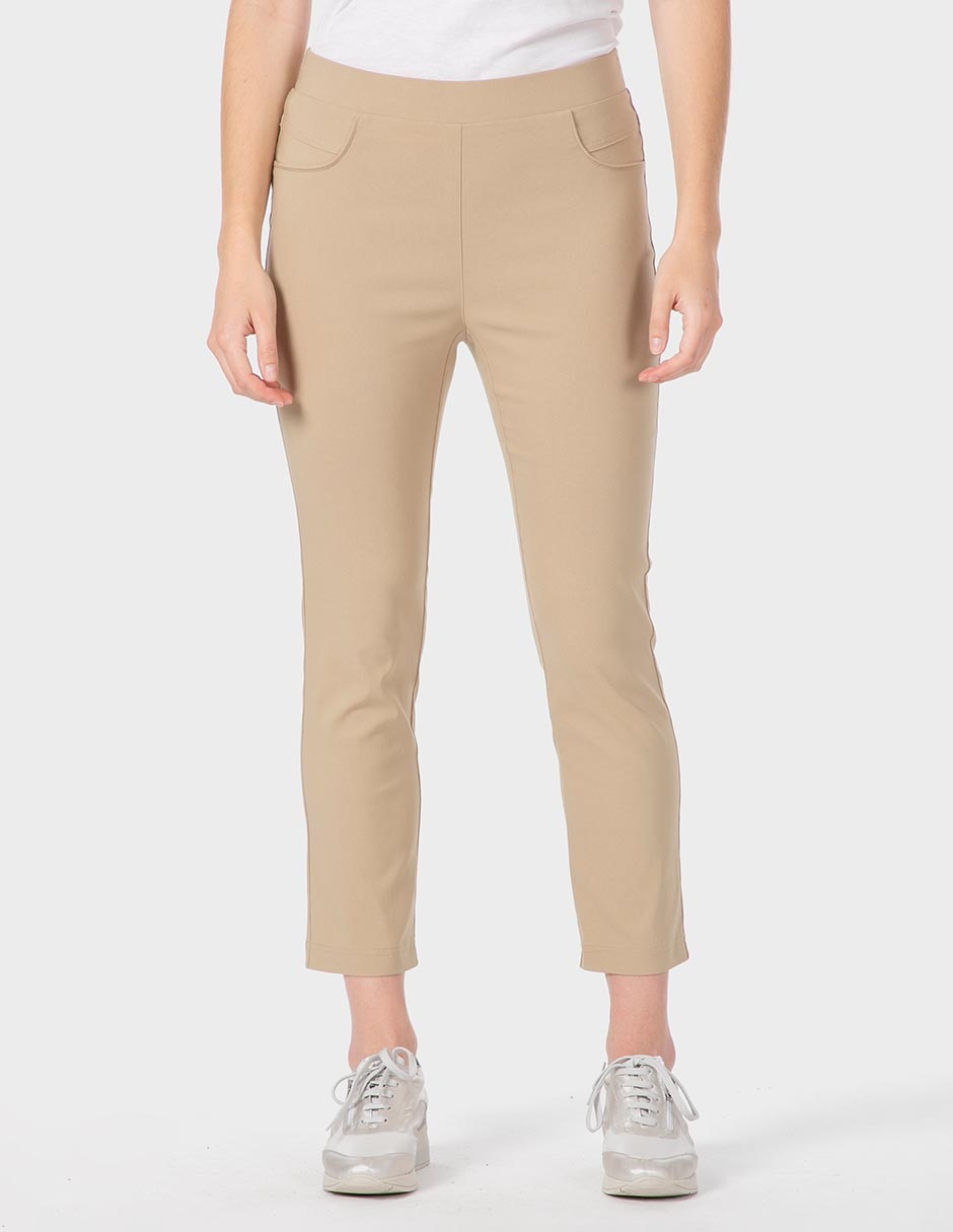 Pantalón capri slim para mujer