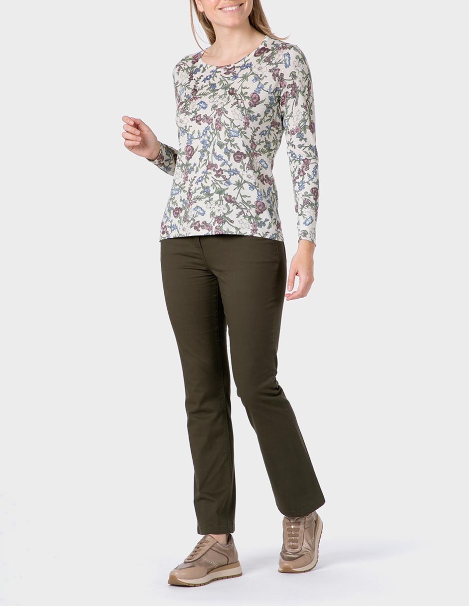 Suéter cuello redondo para mujer 3